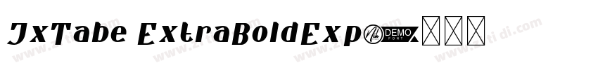 JxTabe ExtraBoldExp字体转换